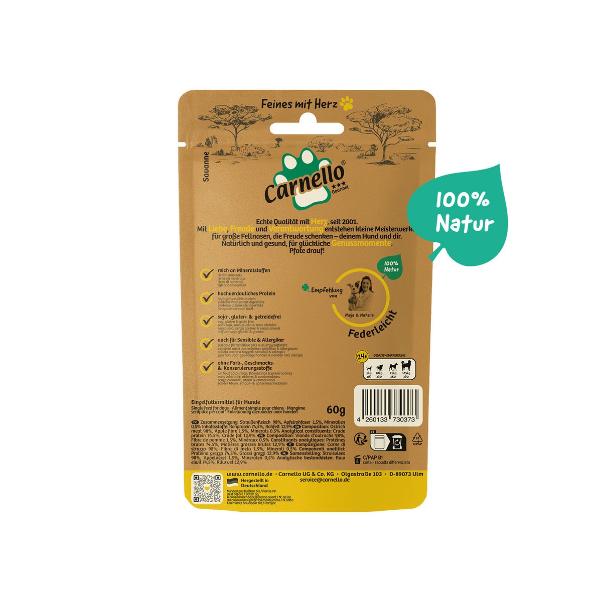 Dog snack feather light 60g x 15