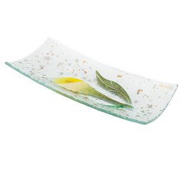 Frasco de empatata en vidrio Murano, favorita de la idea de regalo, decoración de oro floral