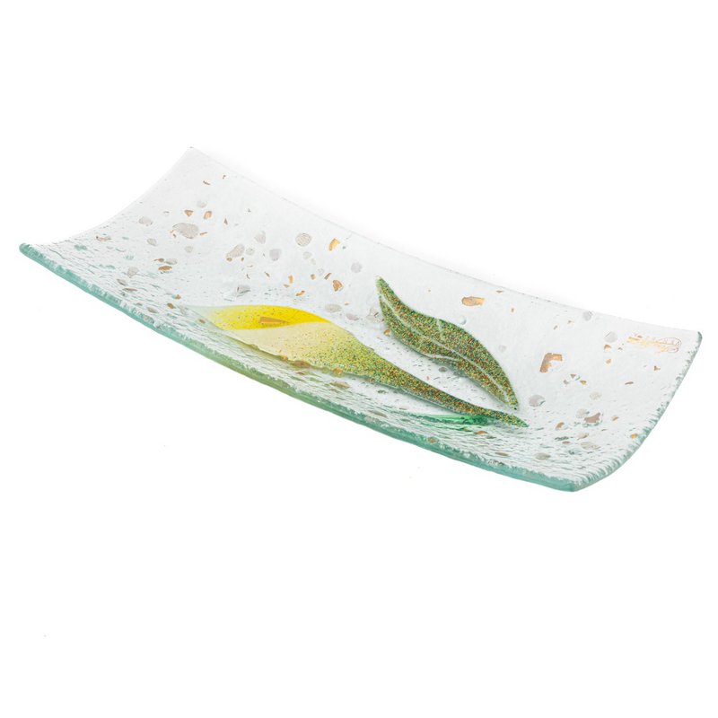 Frasco de empatata en vidrio Murano, favorita de la idea de regalo, decoración de oro floral