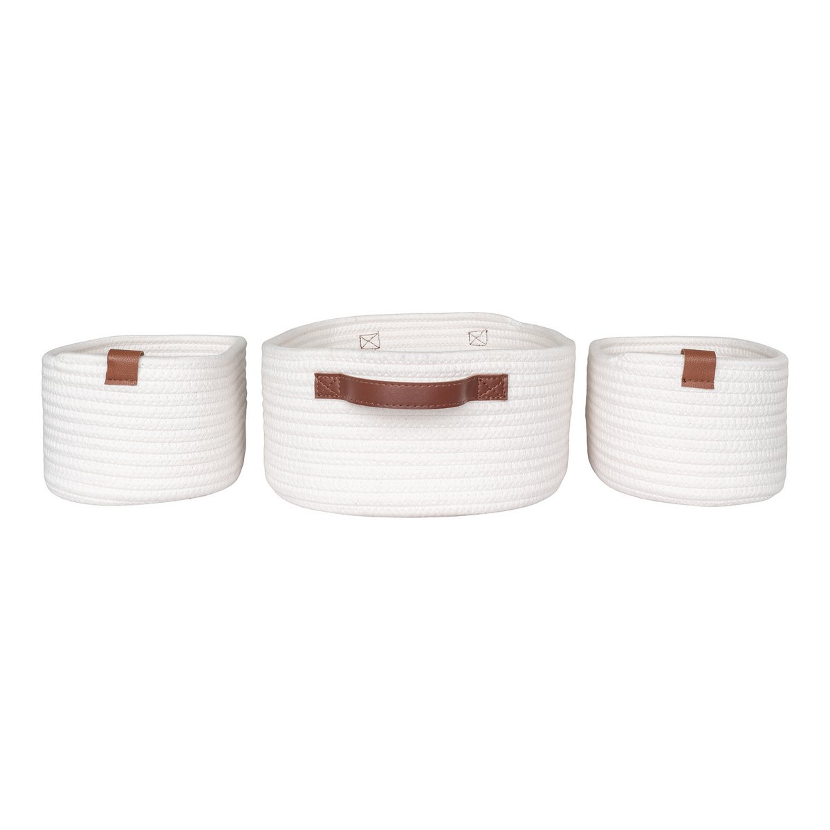 Jarana Baskets - White, set of 3