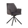 Chair Donny anthracite velvet