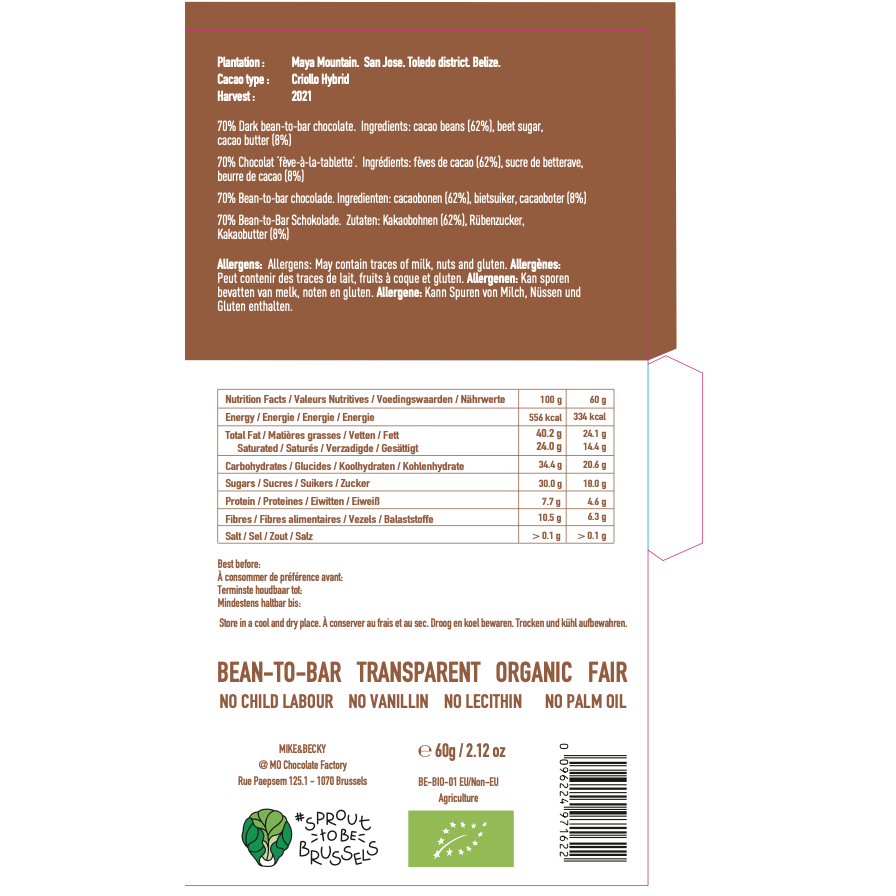 Maya Mountain 70% - Belize - BIO