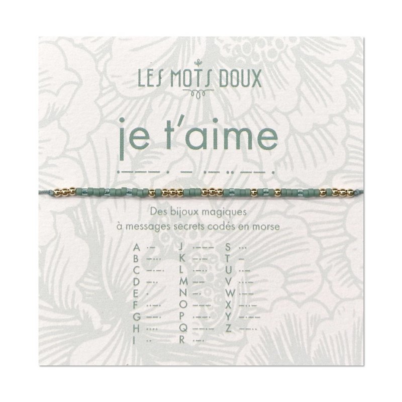 Morse Code Bracelet: I love you