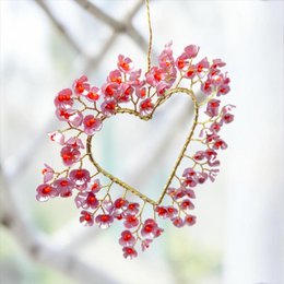 Decoratie SPARKLE Hart Bloem altviool