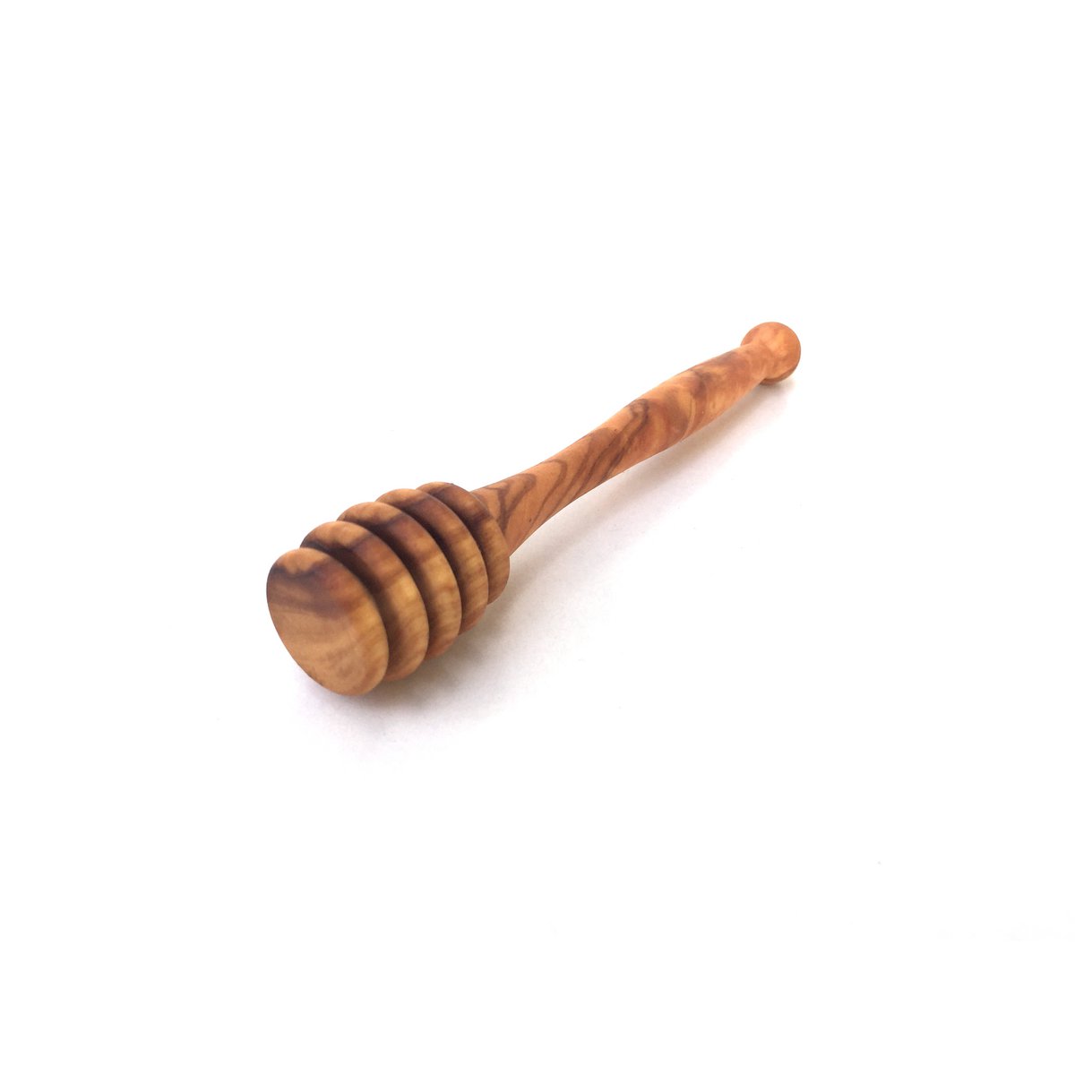 Honinglepel Honingextractor L. 12 cm handgemaakt van olijfhout