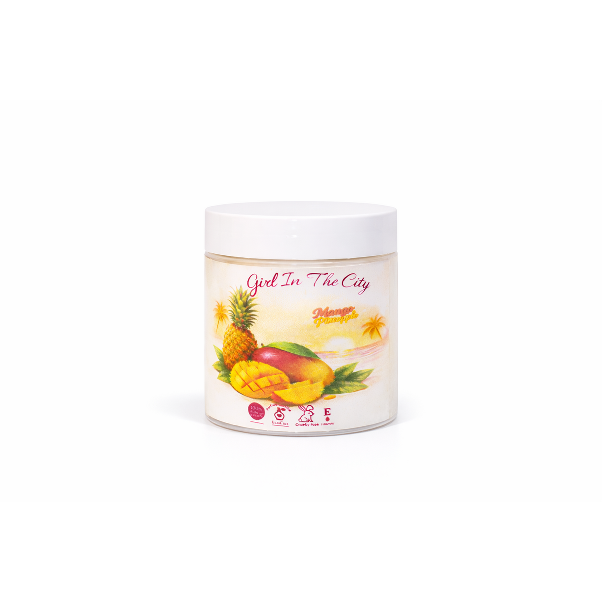 Mango-Victoria Pineapple Whipped Body Butter – 100% Natural Shea Whipped Cream