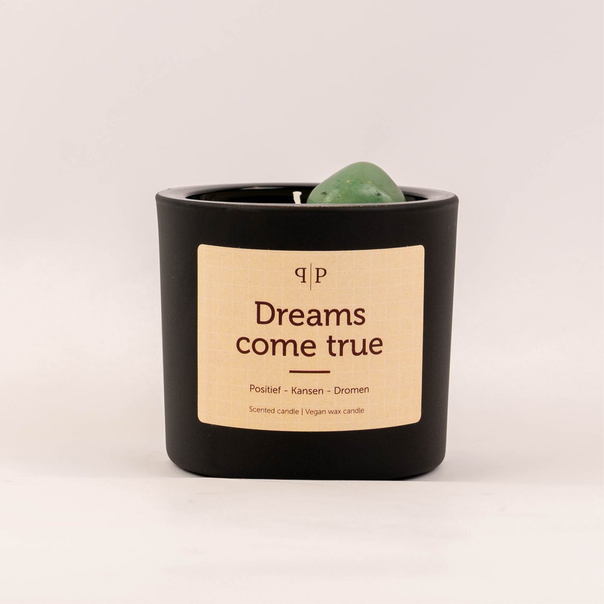 Vela perfumada con piedras preciosas: los sueños se hacen realidad