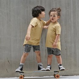 Sixties T-Shirt - Cream Gold