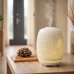 Ultrasonic Diffuser – Stella – Pure and Ceramic Design – Diffusion of Essential Oils – Original Decoration Idea