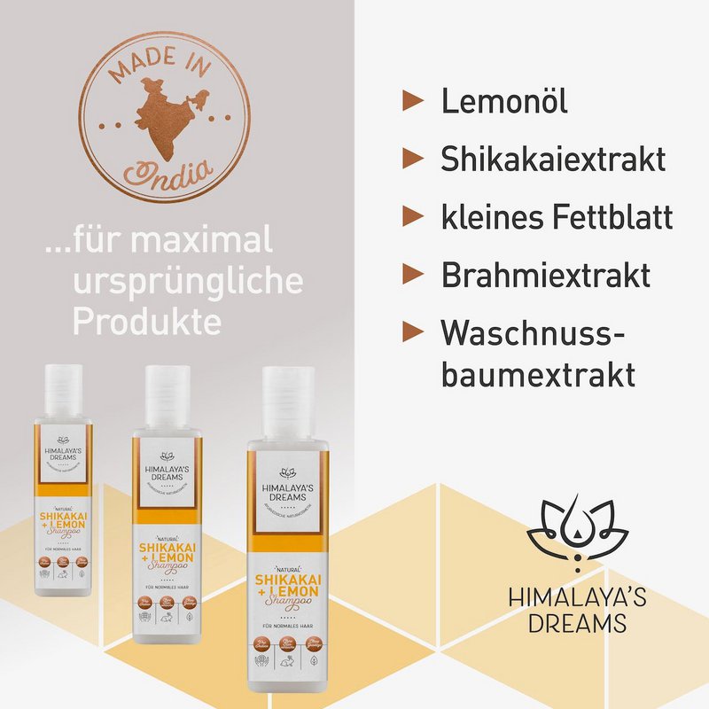 Ayurveda Shampoo Shikakai&Citron 200ml CERTIFICERET NATURLIG KOSMETIK
