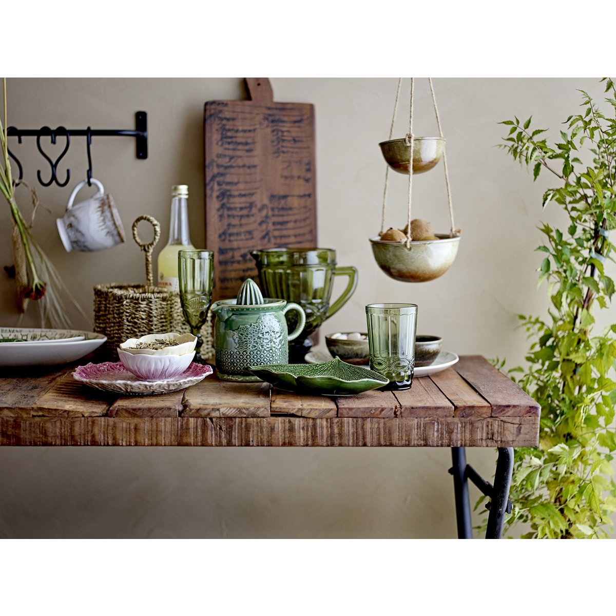 Jatoba-Becher, Grau, Steingut
