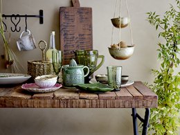 Jatoba-Becher, Grau, Steingut