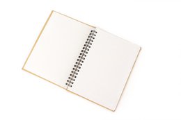 KRAFT NOTEBOOK WHITE PAPER 180x240 MM