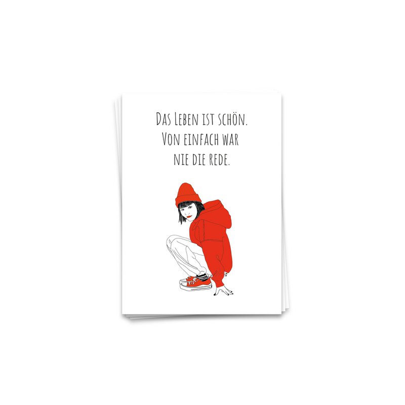Das Leben ist schön - Postkarte 10er Set
