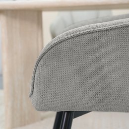 Sienna fauteuil [set van 2] [linnenstof] [360 graden draaibare voet]