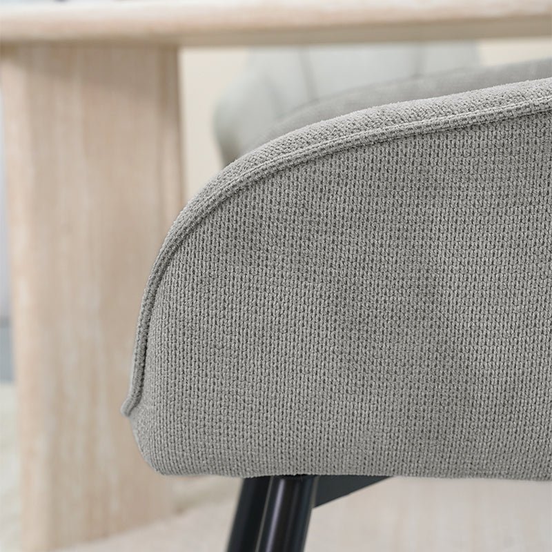 Sienna fauteuil [set van 2] [linnenstof] [360 graden draaibare voet]