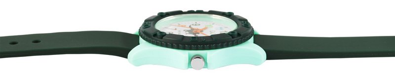 Montre enfant Q&Q, bracelet silicone, "Dinosaure", 10 bar, Ø 35 mm