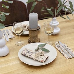 Lunch-Servietten aus Recycling-Tissue "Colored Leaves"