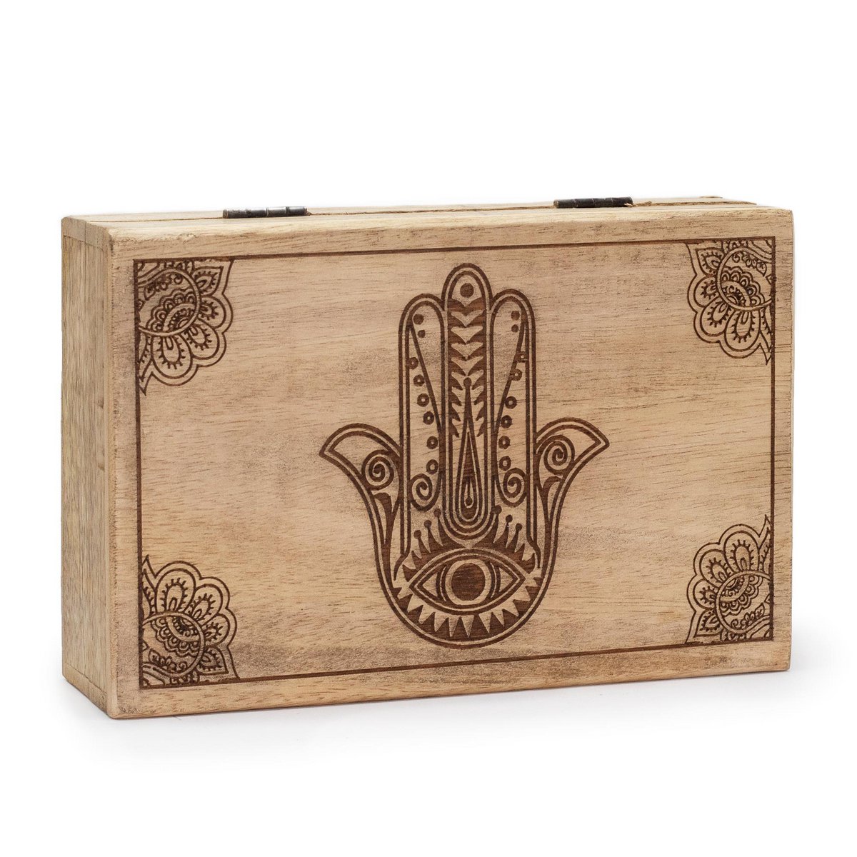 Wholesale Wooden Boxes and Trays with Buddha & Hamsa Design