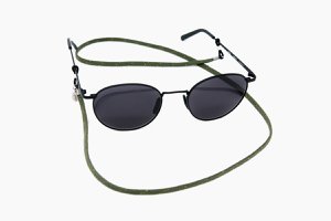 Wide handmade glasses strap FOLIAGE