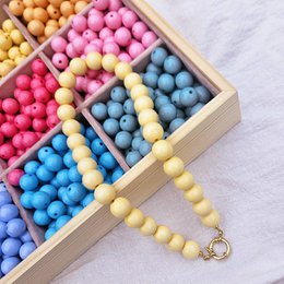 Kralenketting soft yellow