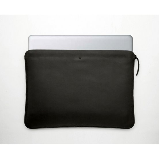 Leather laptop sleeve - Leather briefcase