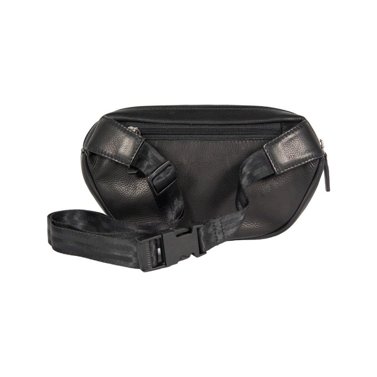 K0012AB | Pouch in genuine full grain leather, with light grain. 4 pockets with zip closure. Polished Nickel Accessories. Black colour. Dimensions: 25 x 13 x 5.5 cm. Packaging: Tnt bag