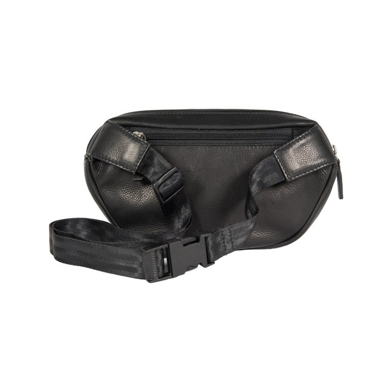 K0012AB | Pouch in genuine full grain leather, with light grain. 4 pockets with zip closure. Polished Nickel Accessories. Black colour. Dimensions: 25 x 13 x 5.5 cm. Packaging: Tnt bag