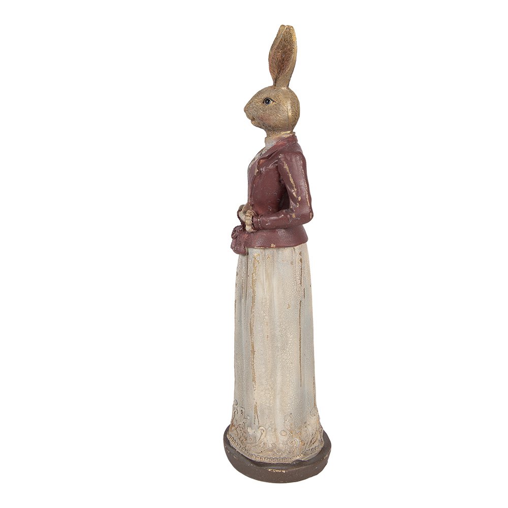 Decoration Statue Rabbit 9x9x35 cm Brown Plastic