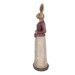 Dekoration Statue Kanin 9x9x35 cm Brun Plast