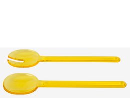 SET CUBIERTOS PLASTICO  AMARILLO HM8018240