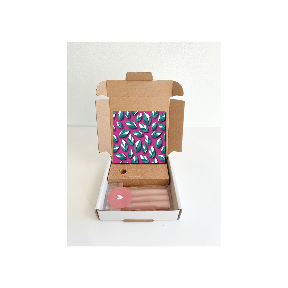 Giftbox maat S - Roze-Groen