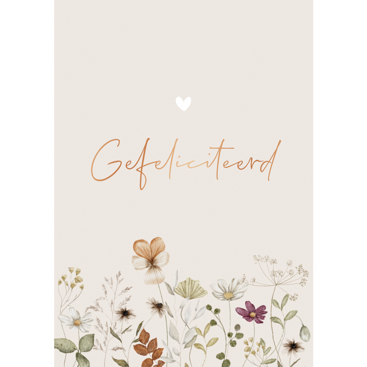 Postcard flowers congratulations