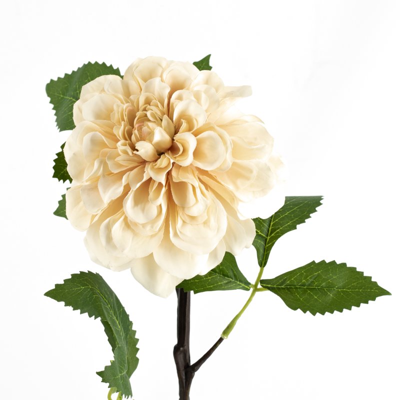 Artificial flower dahlia cream