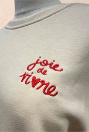 Sweat joie de vivre en coton