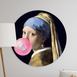 Wall Circle - Bubblegum Pearl - Premium Dibond kvalitet