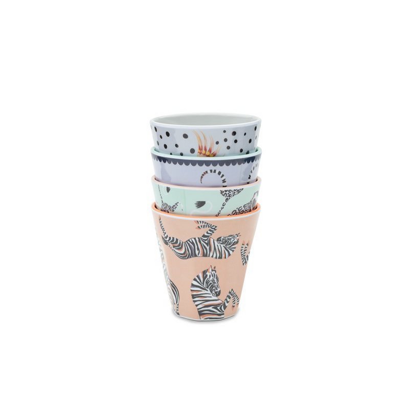 YE - Picnic set of 4 glasses 30 cl in melamine
