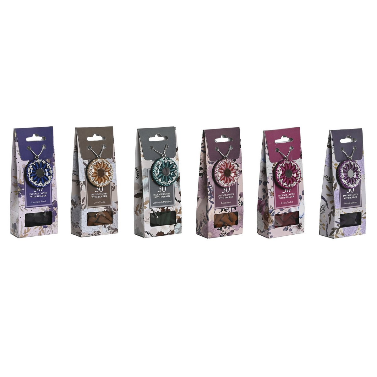 CONO INCENSO SET 30 AROMA 6,5X3,5X16,5 FLOREALE 6 S IN205918