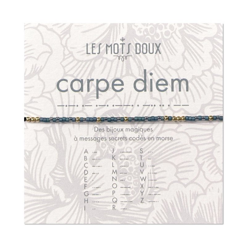 Armband Code Morse: Carpe Diem