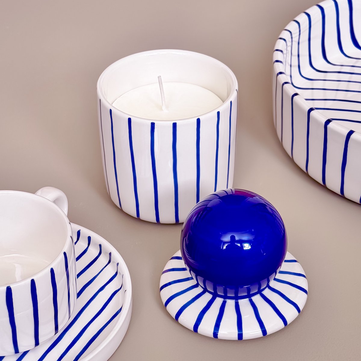 Candle with lid pajama – mare blue
