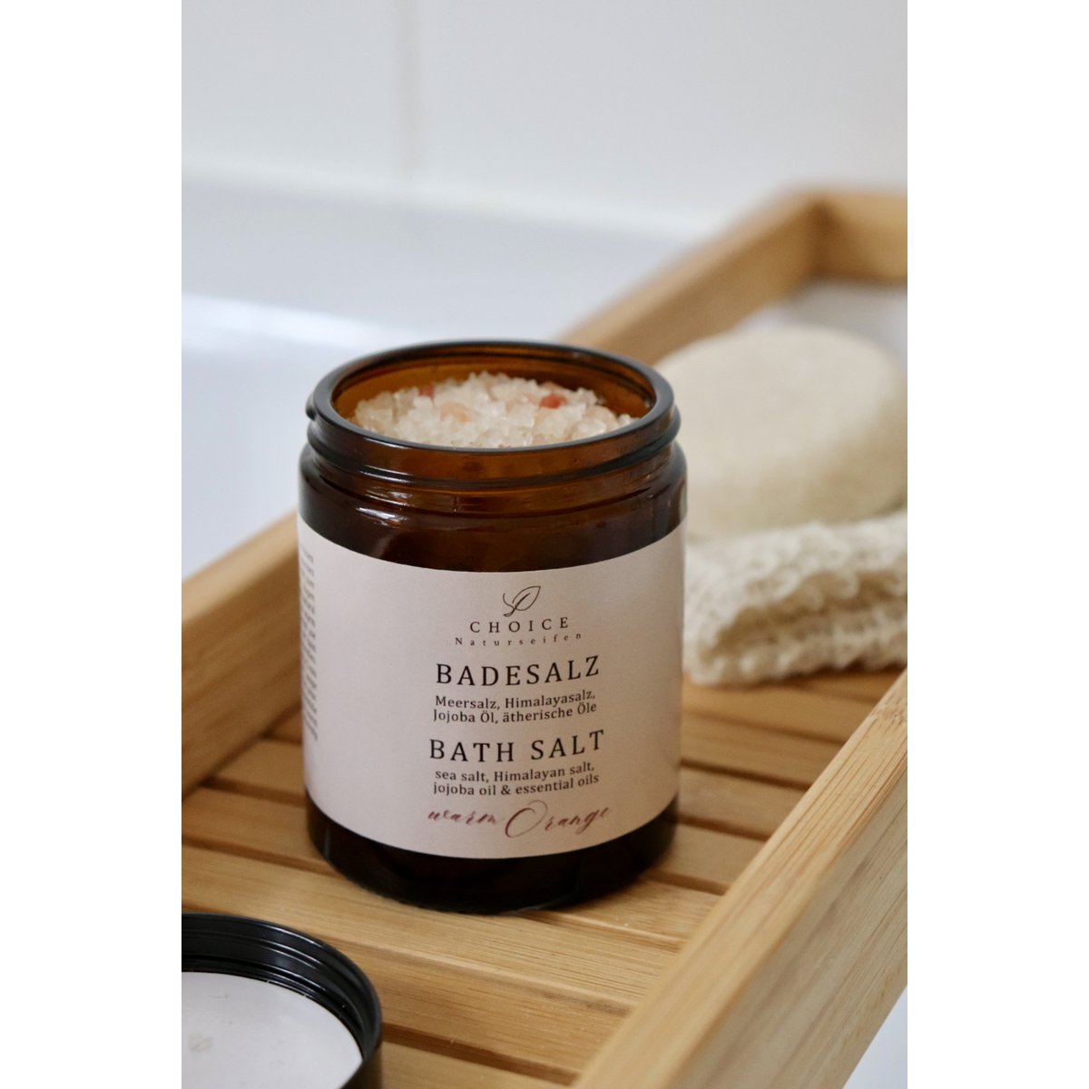 BATH SALT with jojoba oil and essential oils