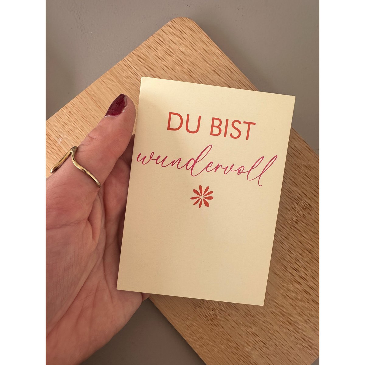 Minikarte "Je bent geweldig"