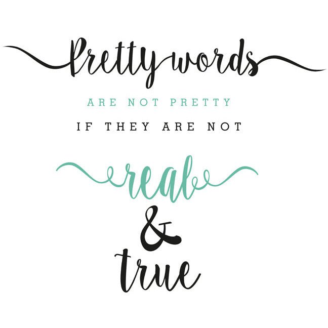 Magnetic marker board - Pretty words
