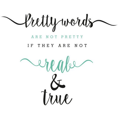 Magnetic marker board - Pretty words