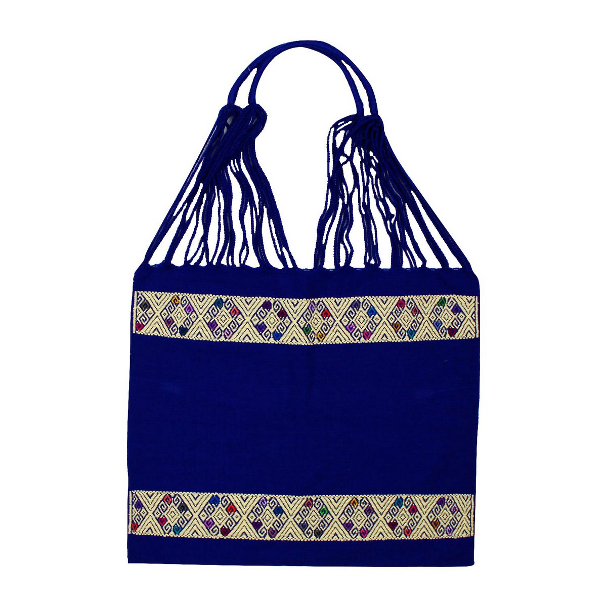 Shopping bag Boho San Angel, select color blue