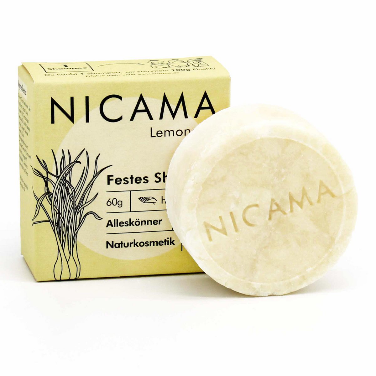 NICAMA - Festes Shampoo - Lemongras
