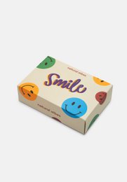 Organic socks gift set Smile, 2-pack - 2 pairs of colorful socks with smileys