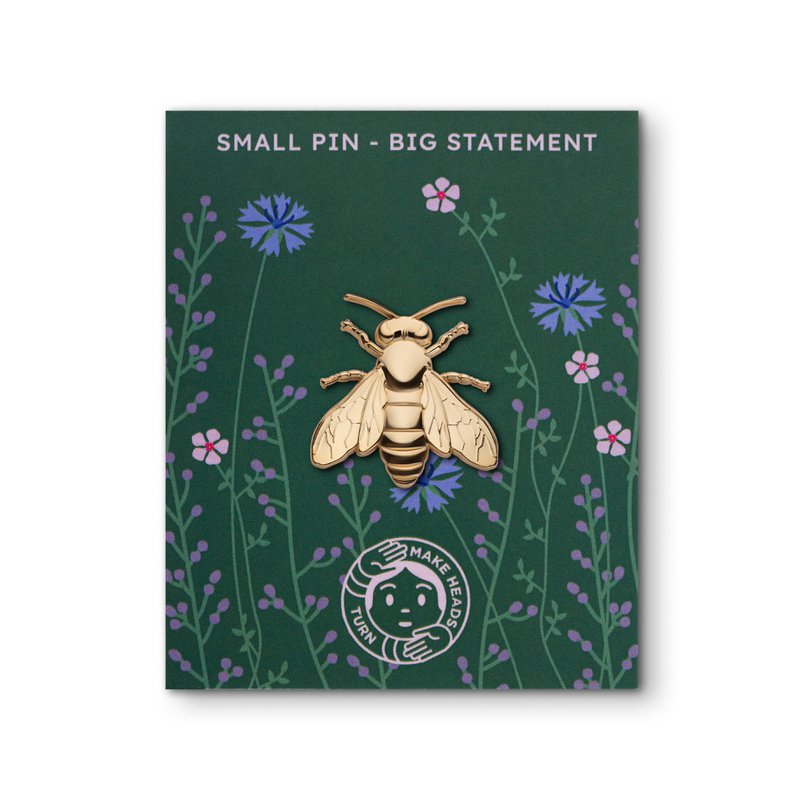 Golden Metal Pin "Bee"