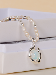 Moonlit Lake Pearl Necklace
