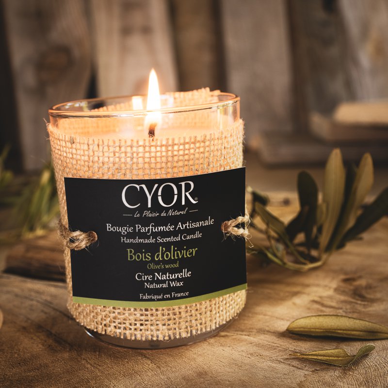 Vela natural Madera de olivo